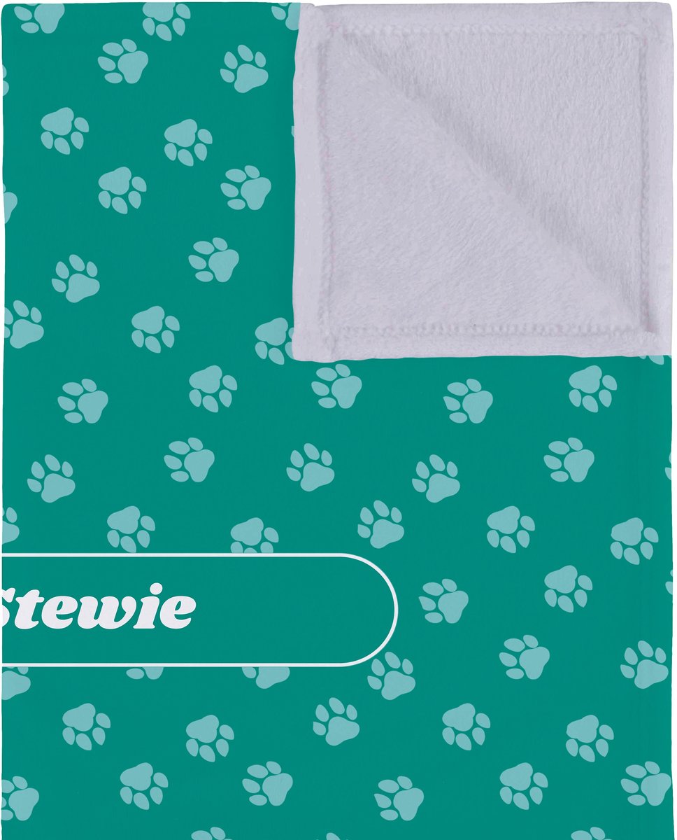 Frisco Personalized Paws Soft Fleece Cat and Dog Blanket， 30\