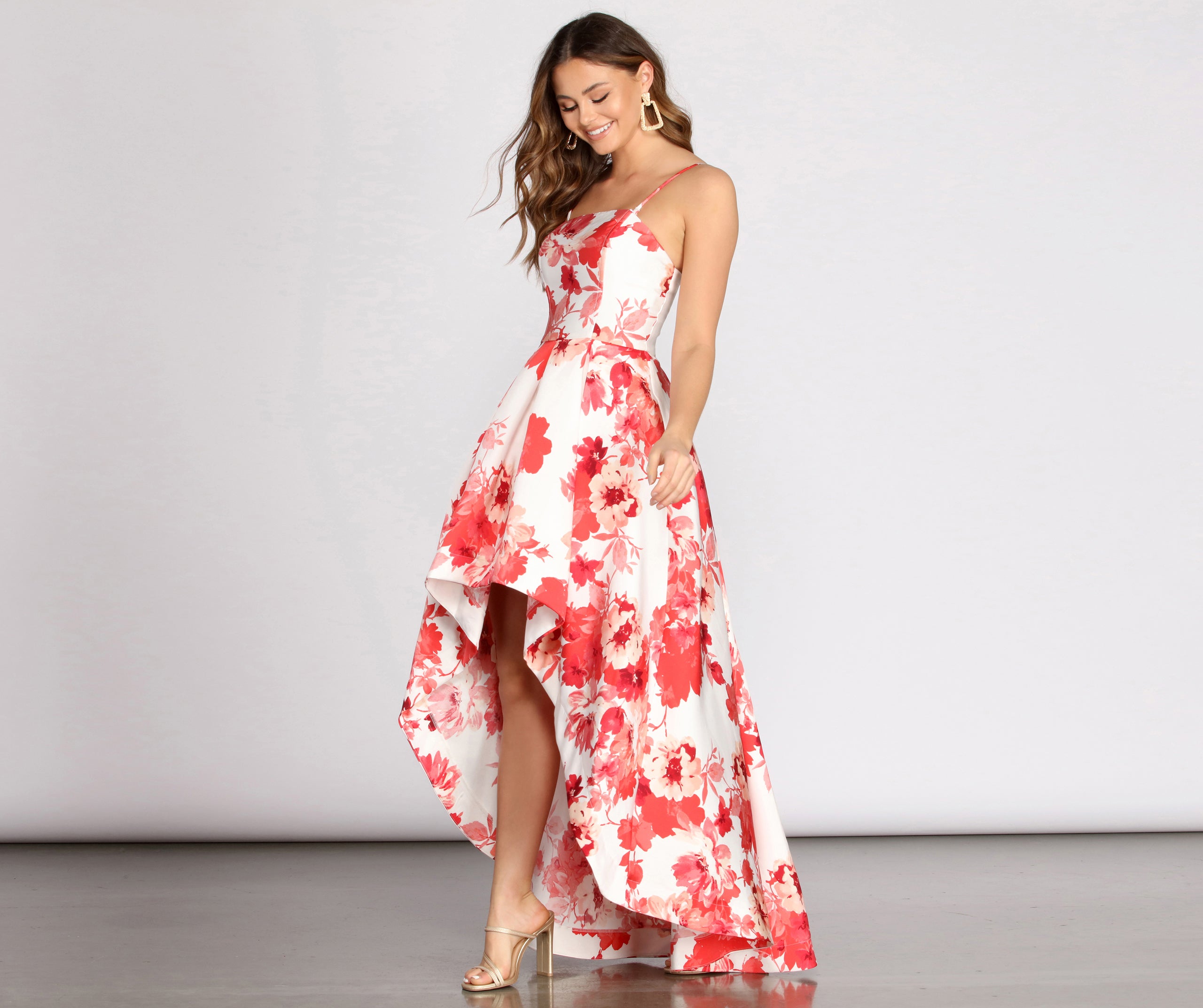 Kamala Floral High Low Dress