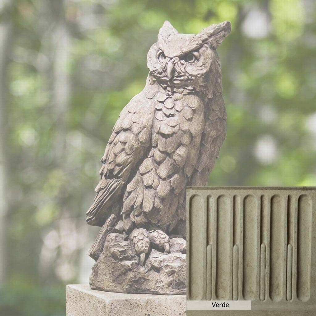 Campania International Large Horned Owl Statue