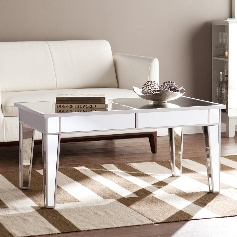 SEI Furniture Upton Home Dalton Mirrored Coffee Table