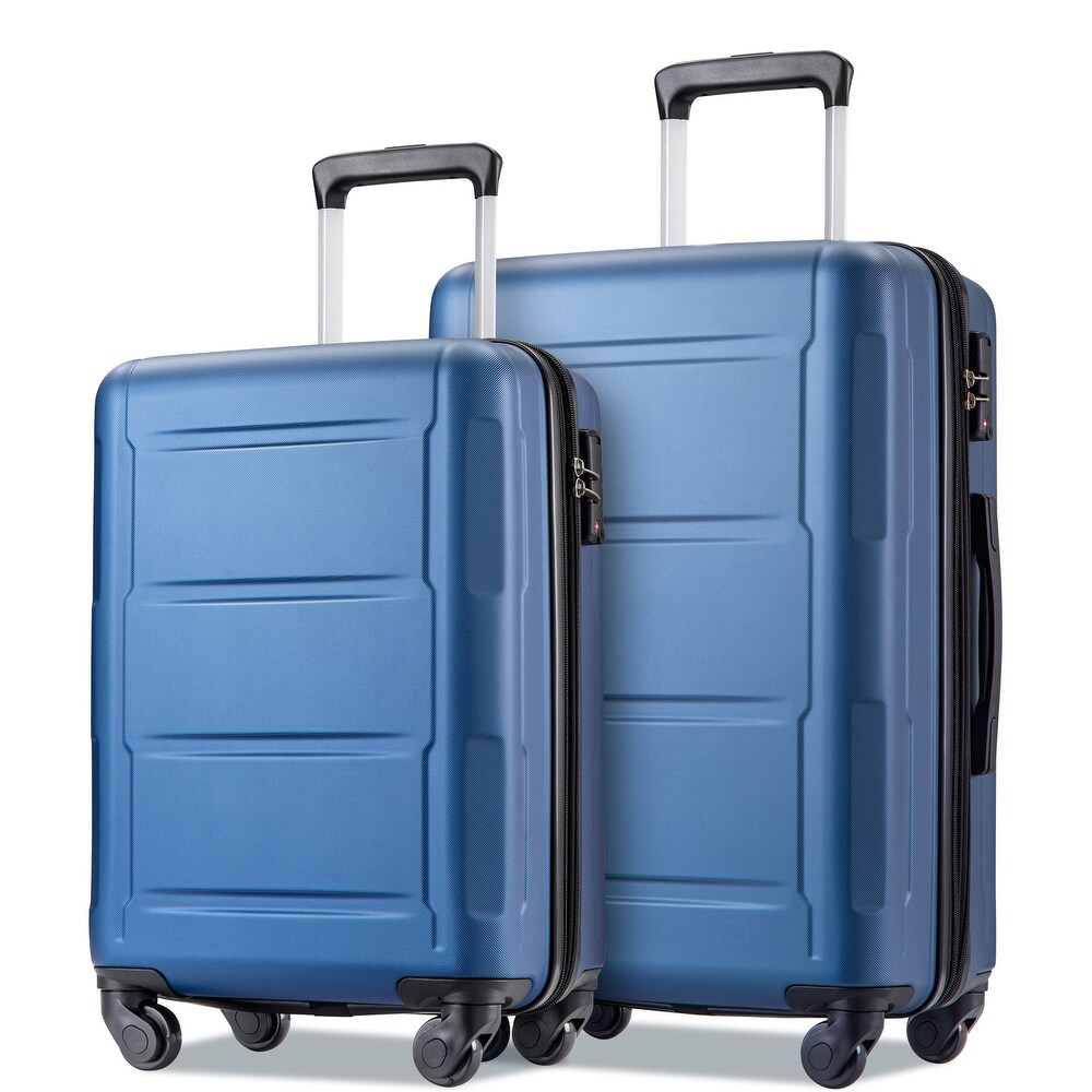 2pcs Durable Luggage Sets with Spinner Wheels and TSA Lock 20inch+24inch