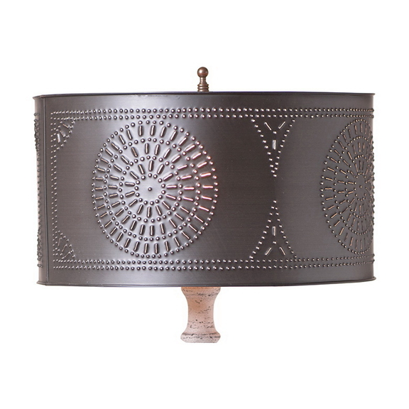 Irvin's Tinware 964CKB Table Lamp Drum Shade with ...