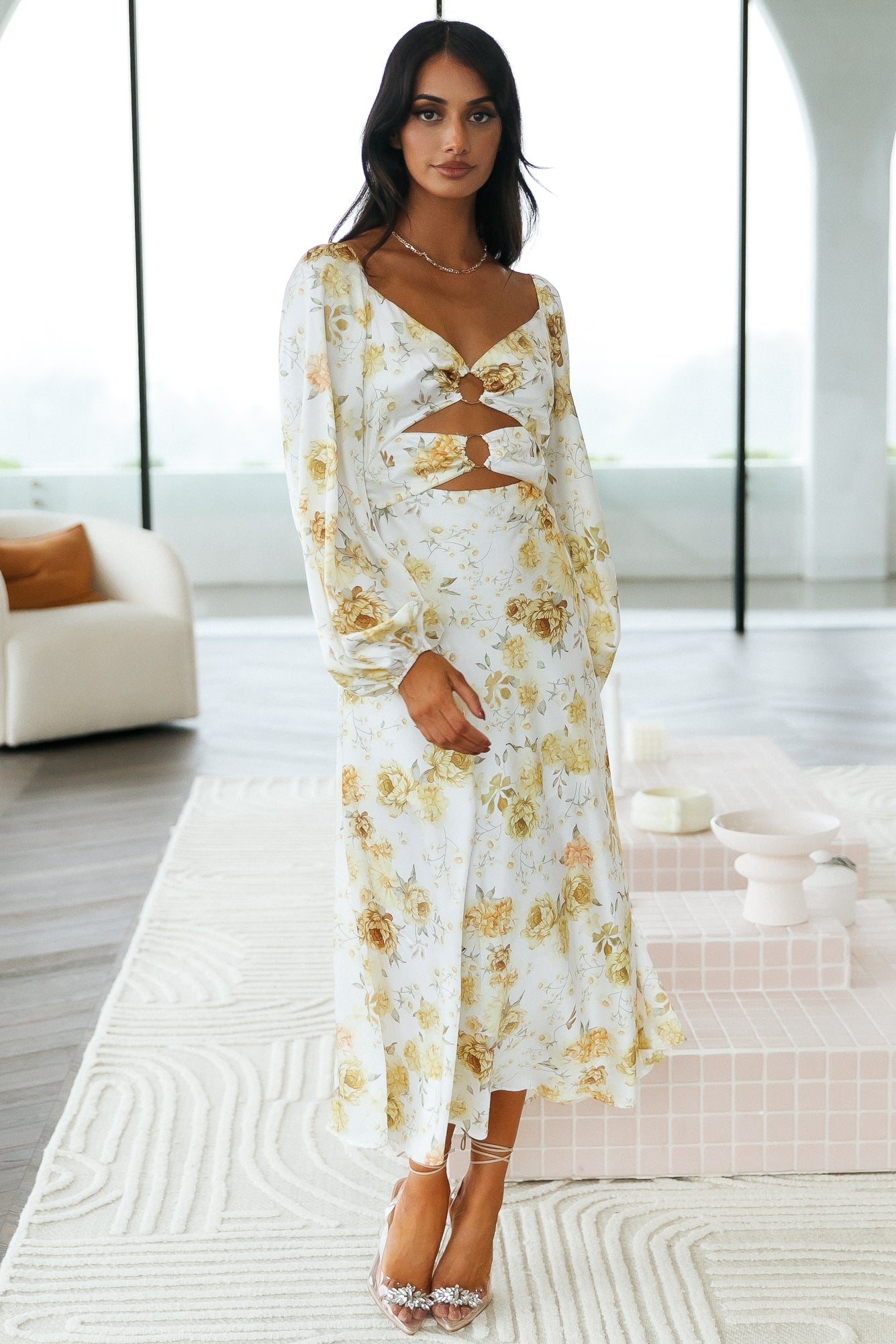 Daylight Words Maxi Dress Floral