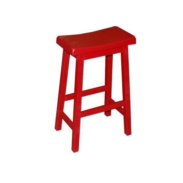 Simple Living Arizona 30-inch Solid Wood Saddle Stool