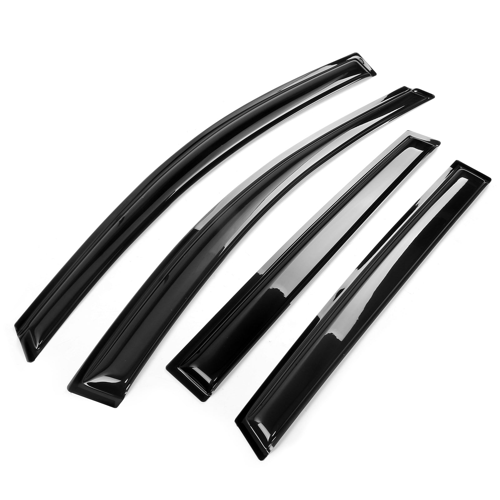 Ikon Motorsports Compatible with 13-19 Ford Escape Acrylic Window Visors Vent Deflector Rain Guard 4Pc Set Outside Mount 2013 2014 2015 2016 2017 2018