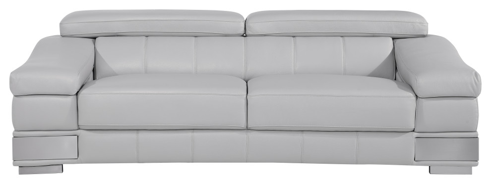 Milan Contemporary Genuine Italian Leather Loveseat   Contemporary   Loveseats   by Luxuriant Furniture  Houzz