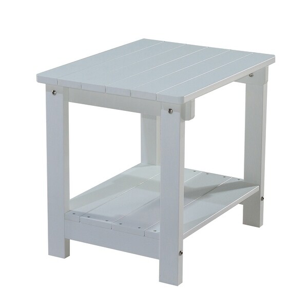 Solid Color Plastic Wood End Table