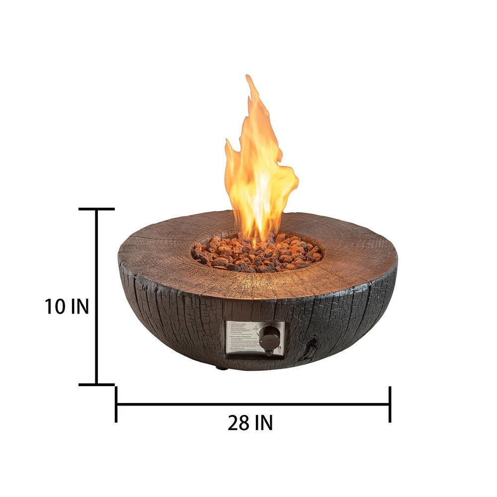 Auto Ignition 30000 BTU Firepit Propane Outdoor Patio Propane Fire Pit for Outside