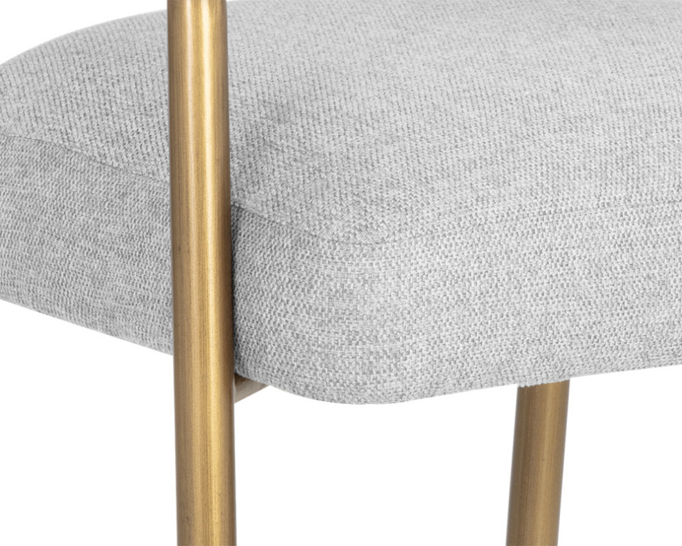 Maestro Dining Armchair Belfast Heather Grey   Midcentury   Dining Chairs   by Sunpan Modern Home  Houzz