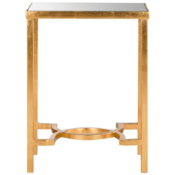 SAFAVIEH Mita Antique Gold Leaf End Table - 16