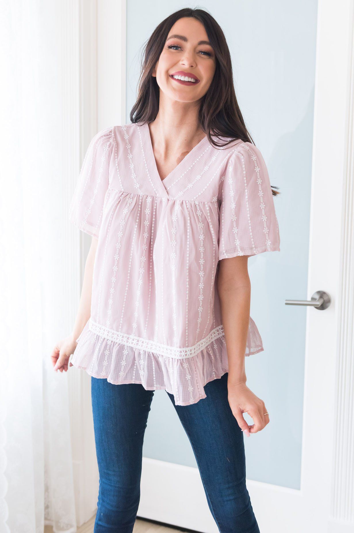 Tea Time Modest Blouse