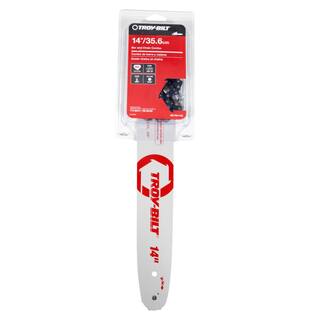 Troy-Bilt Original Equipment 14 in. Chainsaws Bar and Chain Combo for Gas with 52 Drive Links Replaces OE# 713-05277795-00782 490-700-Y125