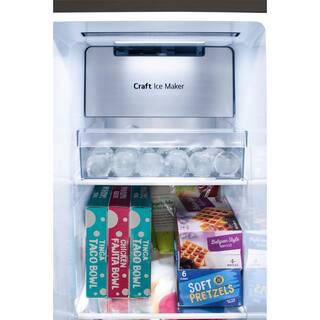 LG 27 cu. ft. Side by Side Smart Refrigerator w Craft Ice External Ice and Water Dispenser in PrintProof Stainless Steel LHSXS2706S