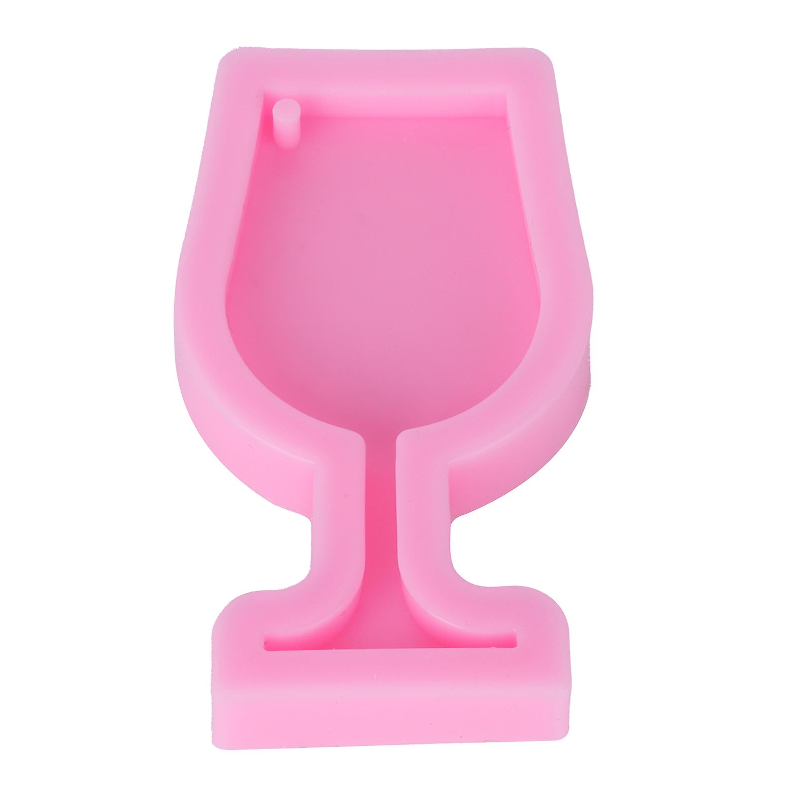 Clay Molds Food Grade Silicone Nontoxic Odorless Wine Cup Shape Fondant Mold for Mini Candies Chocolate