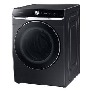  5 cu. ft. Smart High-Efficiency Front Load Washer with Smart Dial and OptiWash in Brushed Black WF50A8800AV