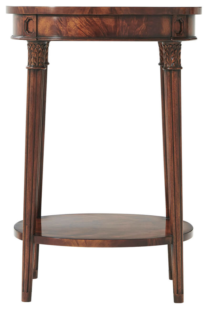 Regency Oval Mahogany Side Table   Traditional   Side Tables And End Tables   by English Georgian America  Houzz