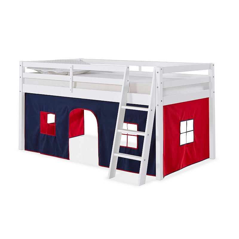 Alaterre Furniture Roxy Twin Junior White Loft Tent Bed