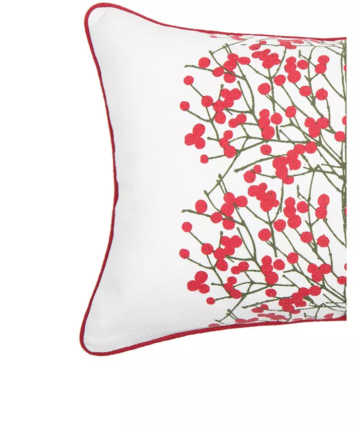 CandF Home Berries Tree Printed Throw Pillow