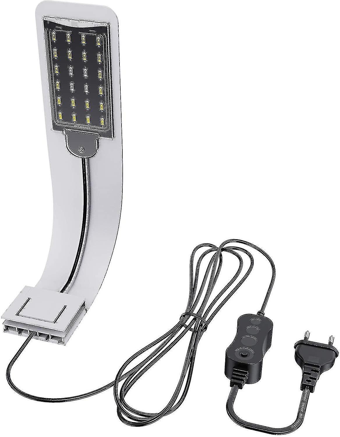 Ultra-small Led Lamp For Small Aquariums， Mini Aquarium Clip Lights， With 24 White Leds， For 30-40cm