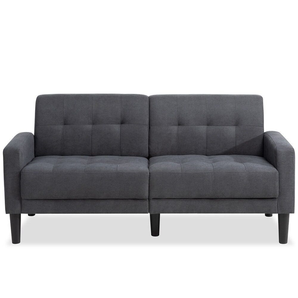 Futzca 63 inch Small Modern Tufted Upholstered Loveseat