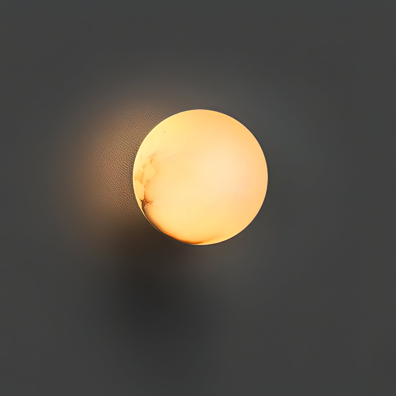 Alabaster Mini Orb Wall Lamp