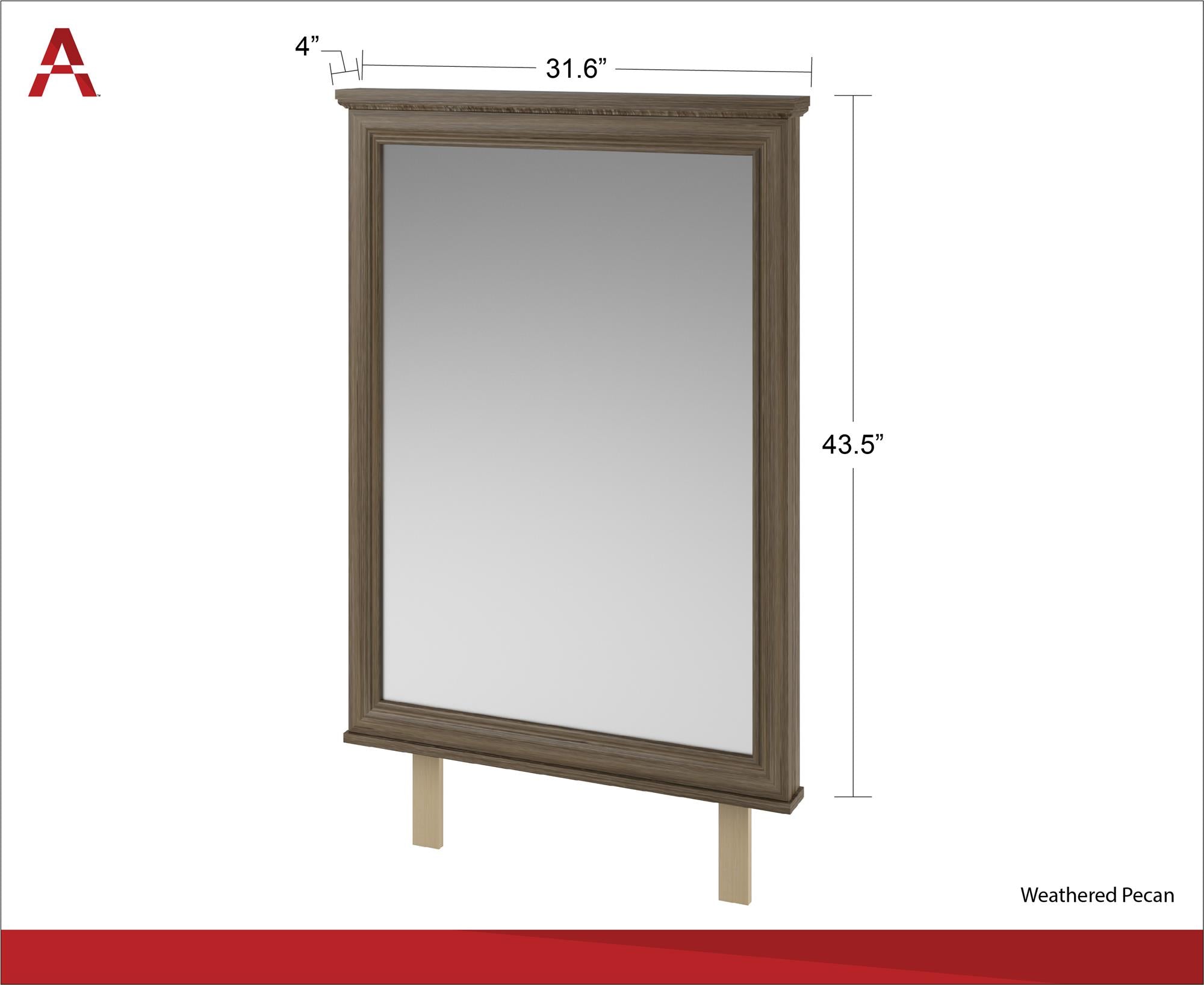 Ameriwood Home Hanover Creek Dresser Mirror - MIRROR ONLY