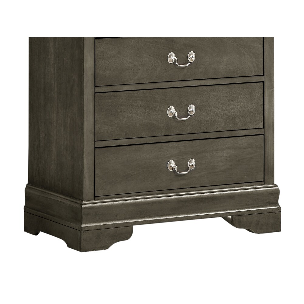 Louis Phillipe 5 Drawer Chest of Drawers (33 in L. X 18 in W. X 48 in H)