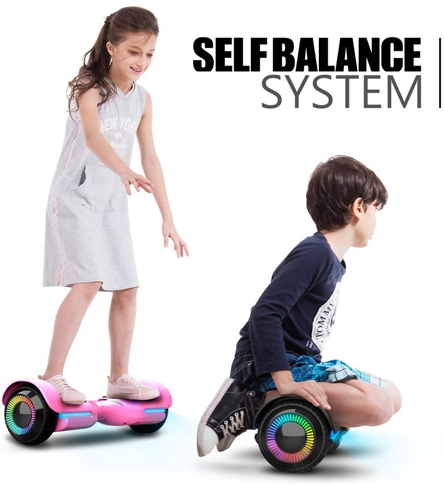 6.5 Inch Swift with Flashed Wheel Smart Self Balanceing Scooter with Music Speaker App-Enabled Hoverboard UL2272 Certificated