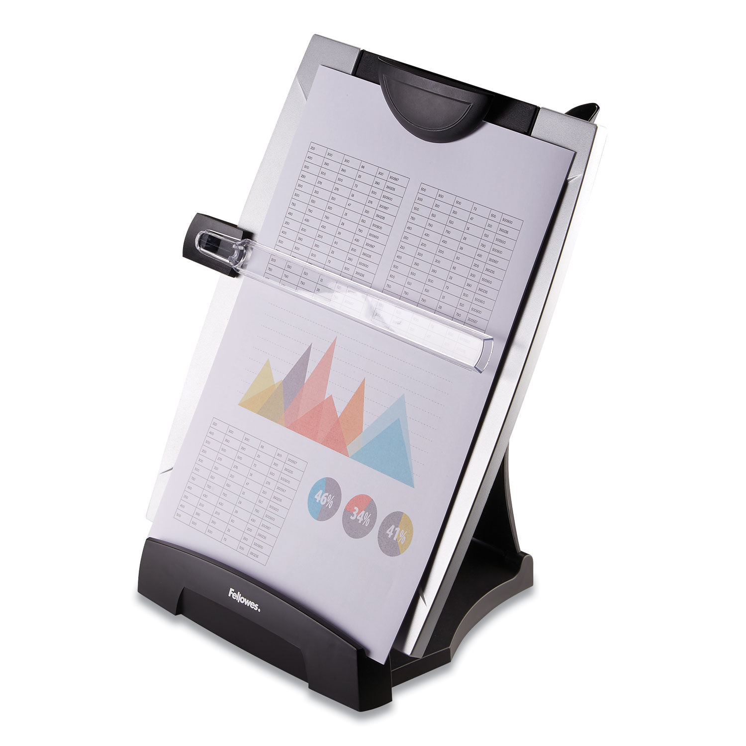 Office Suites Desktop Copyholder with Memo Board by Fellowesandreg; FEL8033201