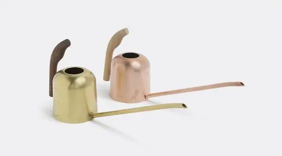 Copper Fineshed New Hammer Design Garden Water Can Safety Health Metal Premium Quality Garden Tools round shape gold Mini