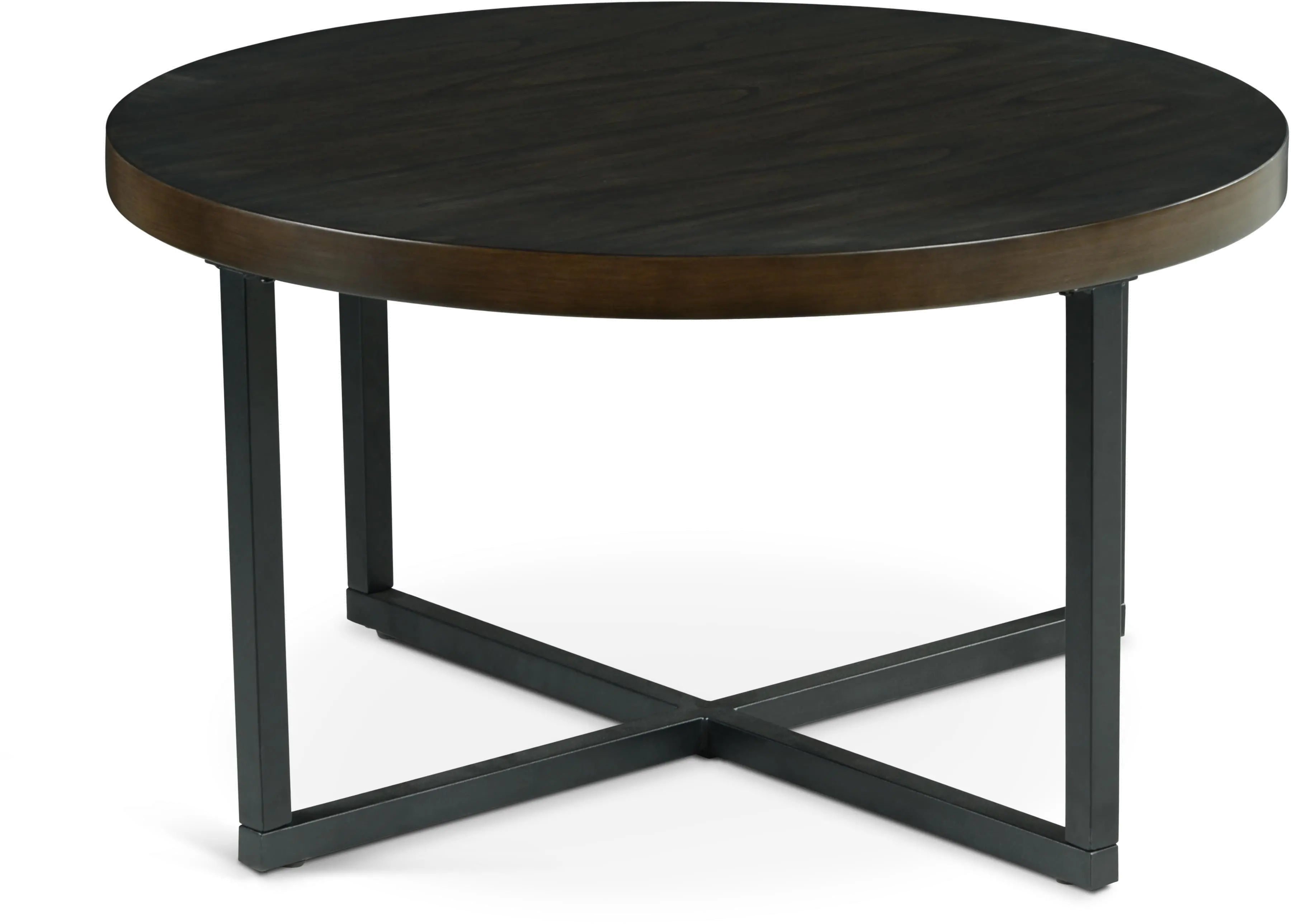 Yukon Iron and Linen Cocktail Table and Stools