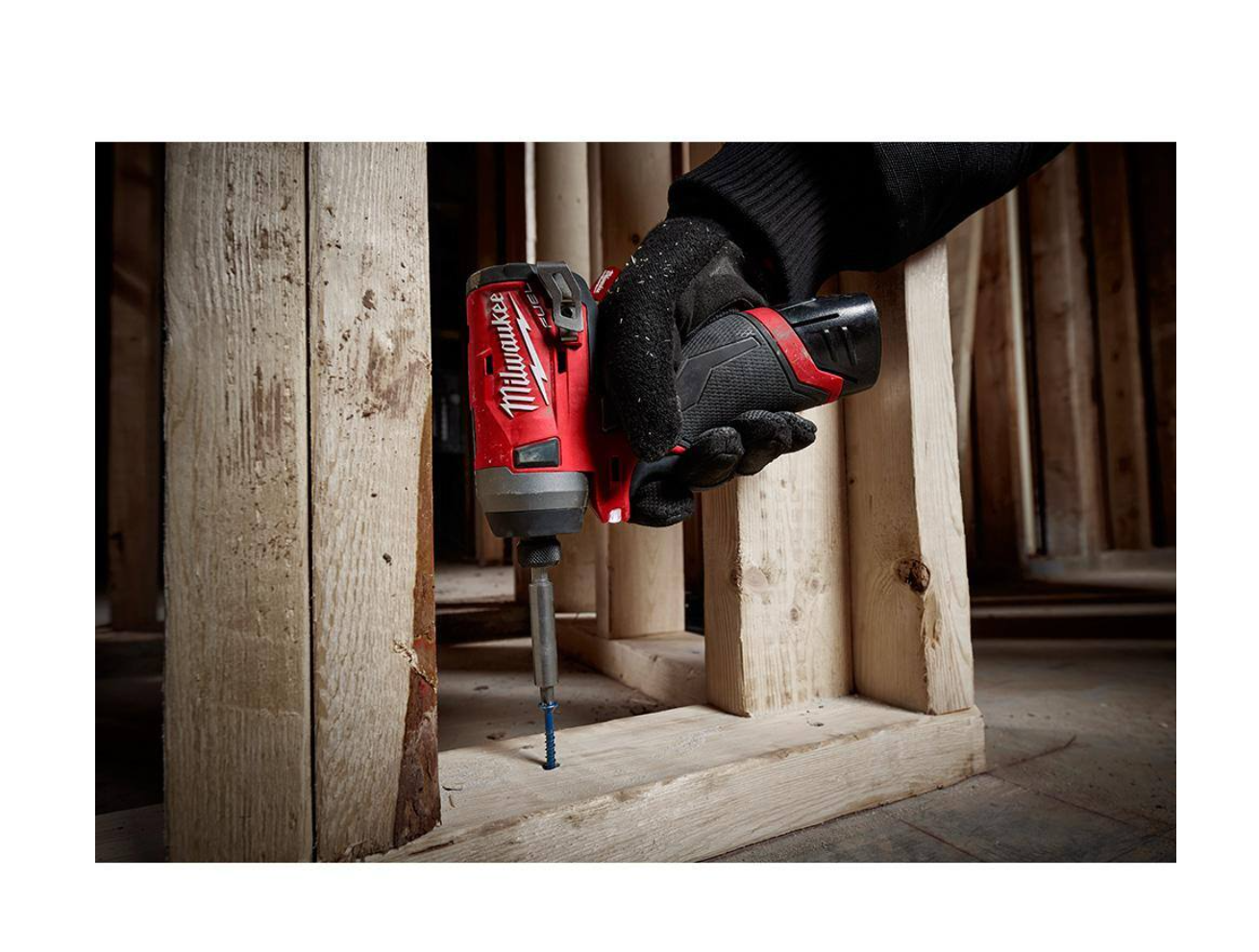 Milwaukee 2553-22-2415-20 M12 FUEL 12V Lithium-Ion Brushless Cordless 1/4 in. Hex Impact Driver Kit W/ M12 Right Angle Drill