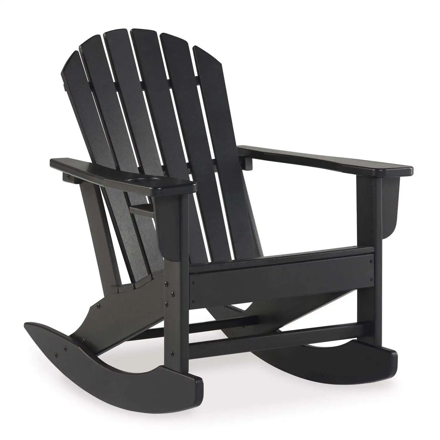 Signature Design by Ashley Sundown Treasure Black HDPE Frame Rocking Chair