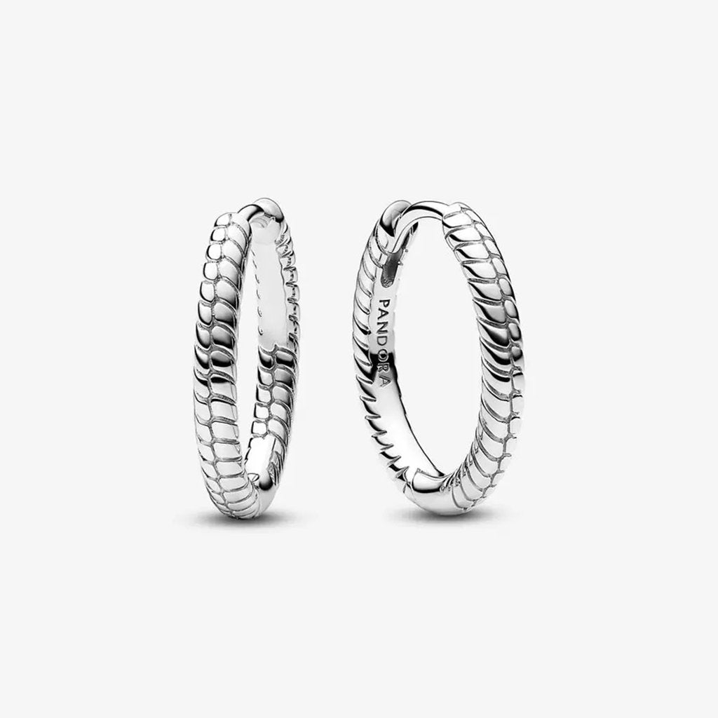 PANDORA  Pandora Moments Small Charm Hoop Earrings in Sterling Silver