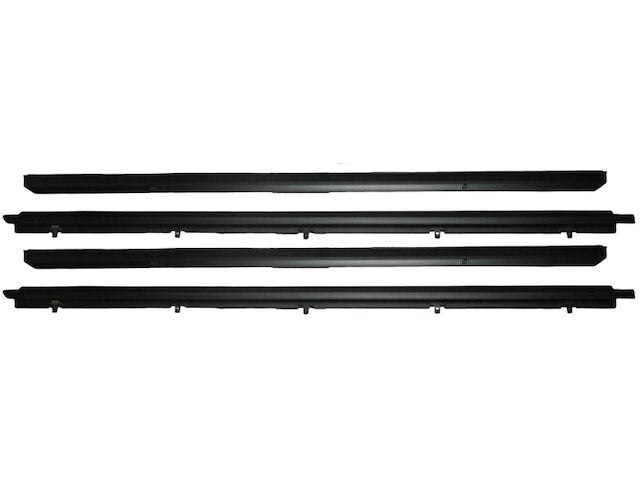 Inner and Outer Door Window Belt Weatherstrip 4 Piece Set - Compatible with 1982 - 1993 Chevy S10 1983 1984 1985 1986 1987 1988 1989 1990 1991 1992