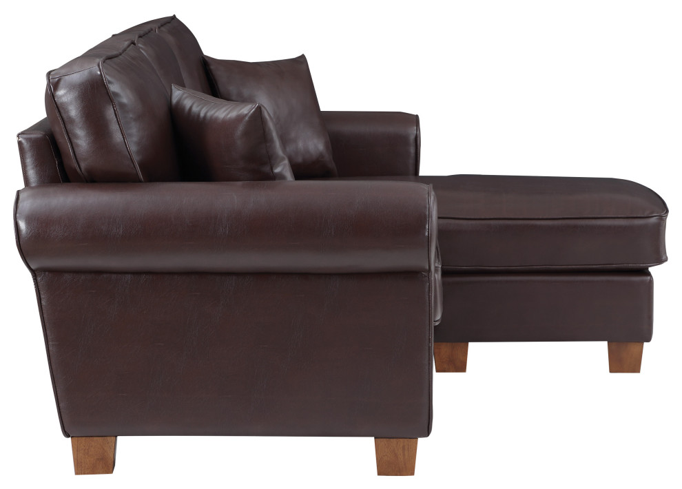 Rylee Rolled Arm Sectional   Contemporary   Sectional Sofas   by Office Star Products  Houzz