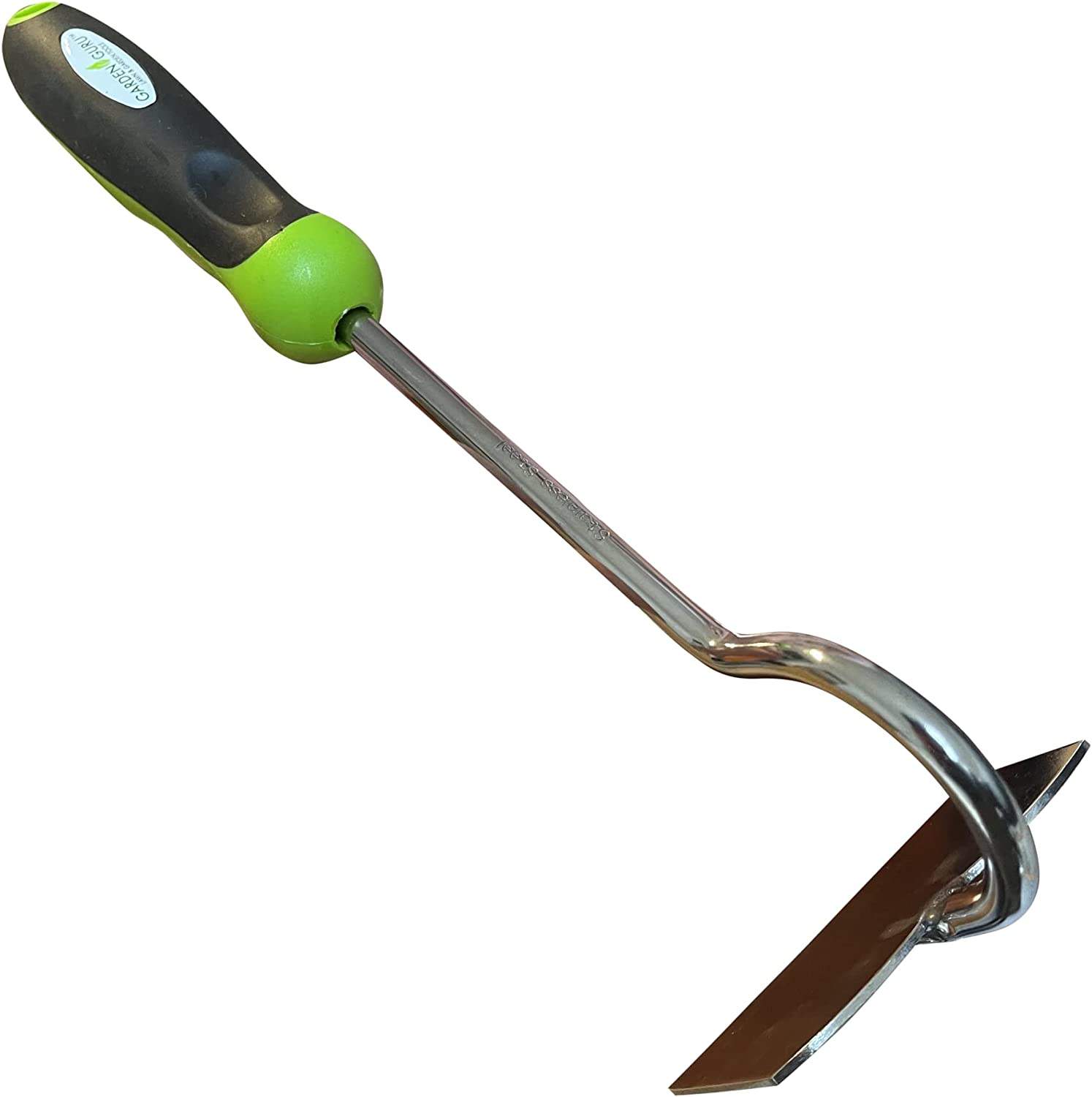 Garden Guru Hand Hoe Tiller Cultivator Tool, Rust Resistant Stainless Steel for Ultimate Strength, Gardening Hoe Tool with Ergonomic Handle