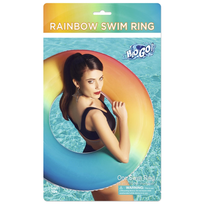 SWIM RING RAINBOW 36