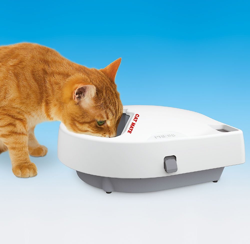 Cat Mate C300 Automatic Dog and Cat Feeder， 3-cup