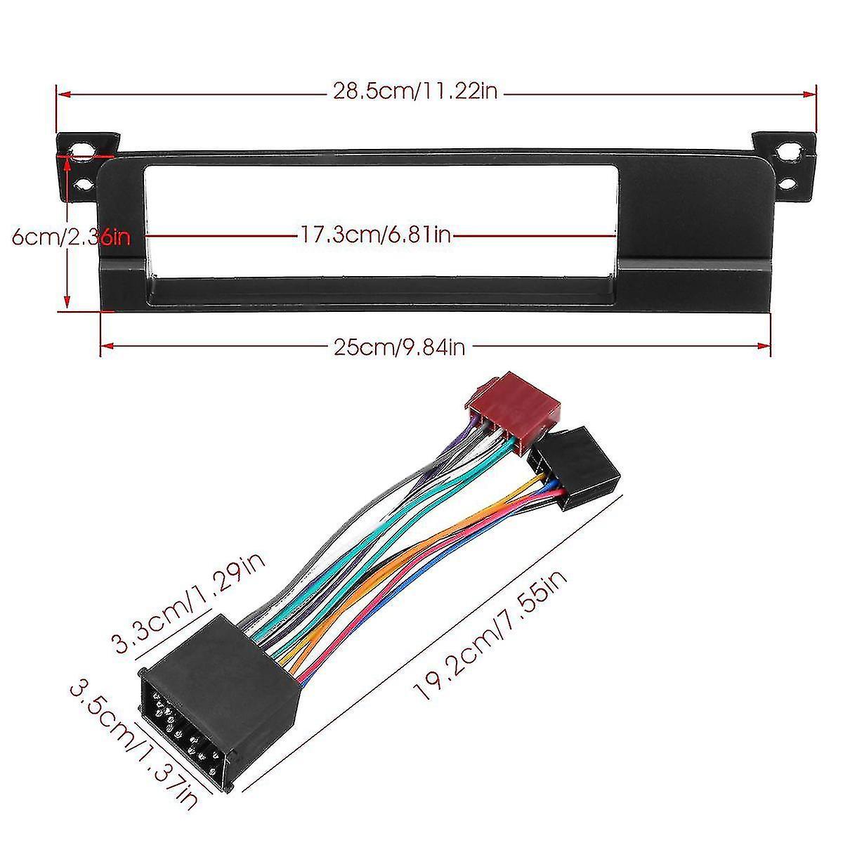 1 Din Car Radio Stereo Panel Fitting Kit Compatible Bmw E46 1999-2006