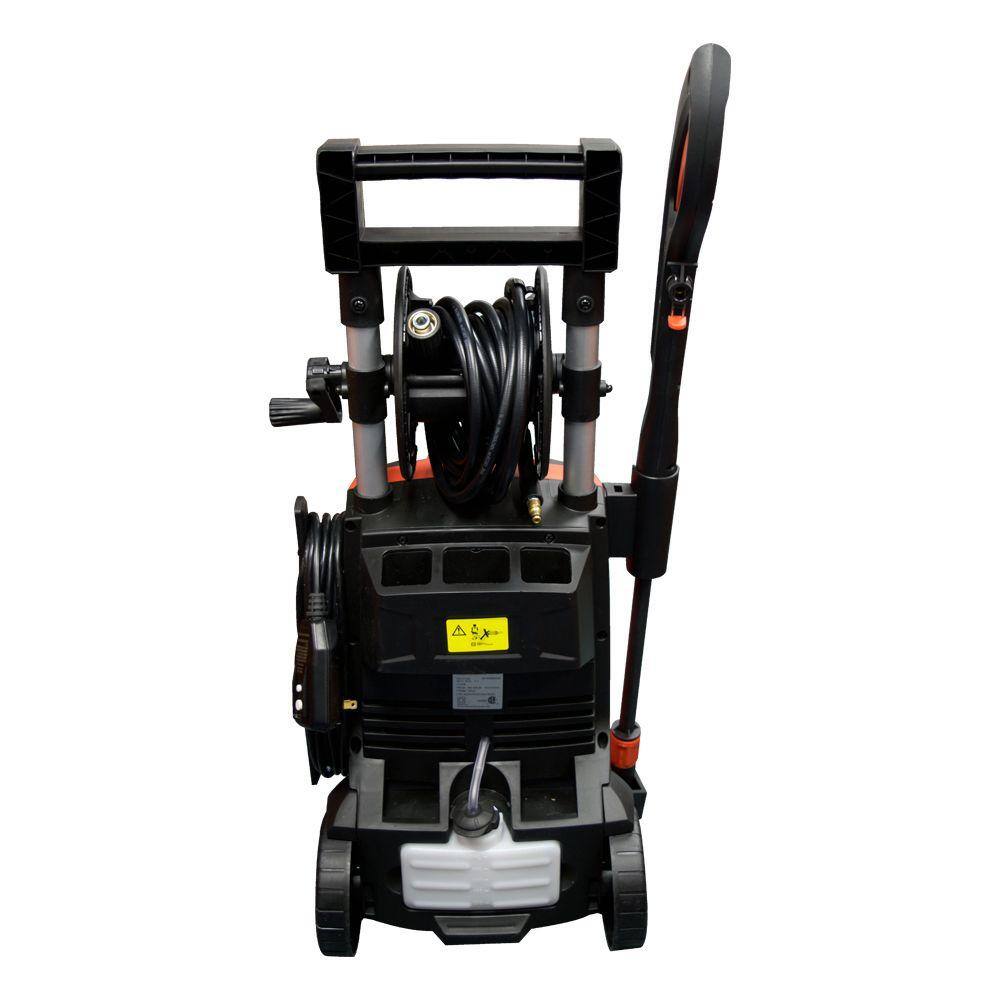 ECHO 1800 PSI 1.3 GPM Cold Water Corded Electric Pressure Washer with 20 Foot Hose on Integrated Hose Reel and 2 Nozzle Wands PWE-1800