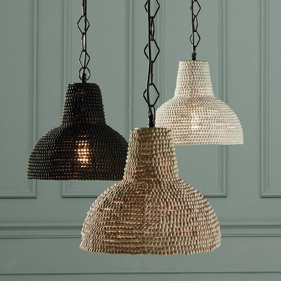 47th   Main DMR047 Beaded Hanging Lamp Natural