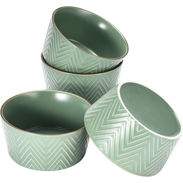 Bruntmor Complete Dish Set For Dining amp Serving 16 Pieces Green