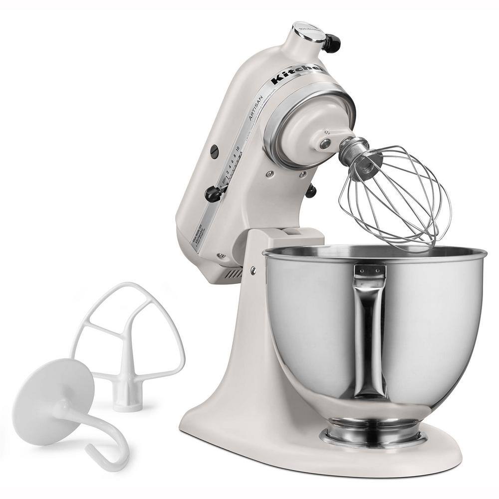 KitchenAid Artisan Series 5 Qt. 10-Speed Tilt-Back Stand Mixer - Matte Milkshake KSM150PSMH