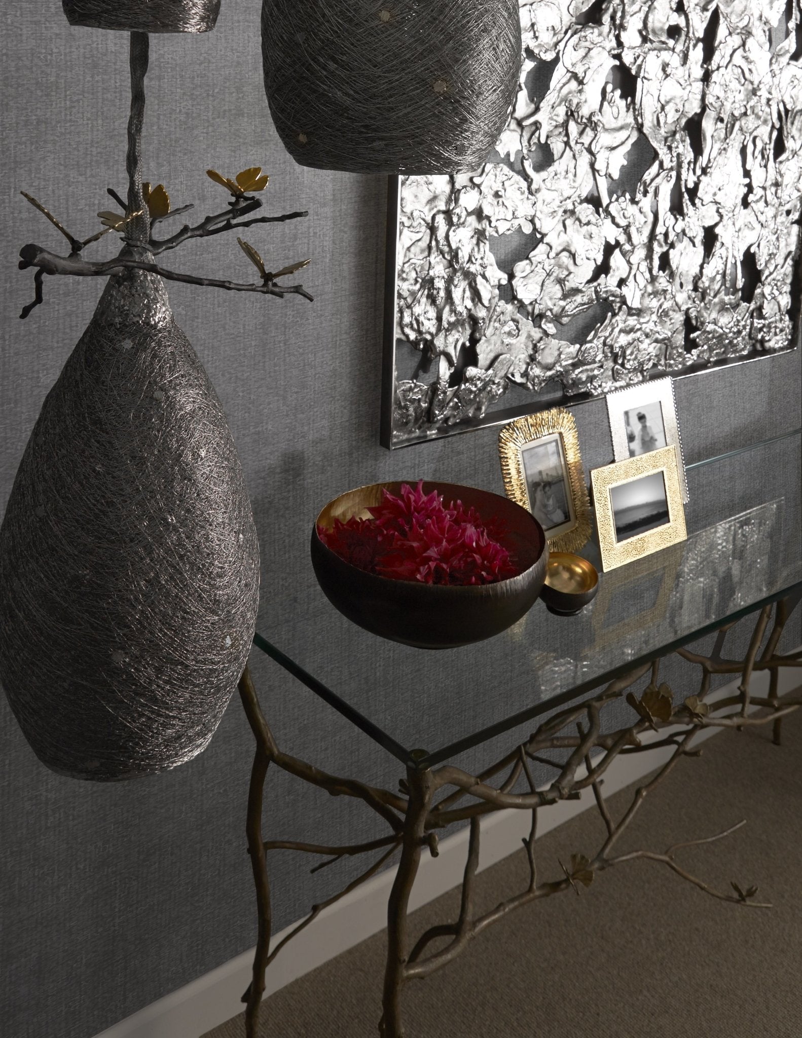 Butterfly Ginkgo Console Table