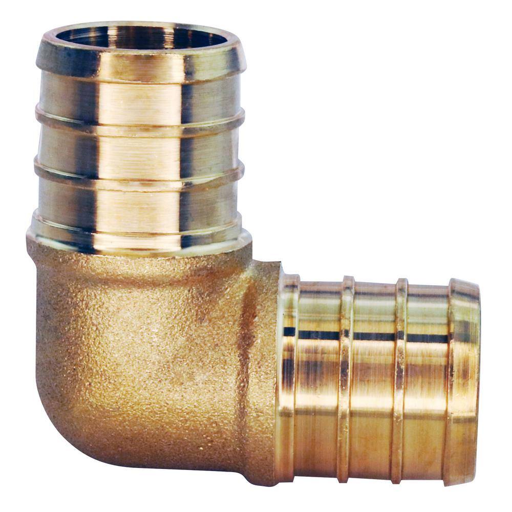 Apollo 34 in. Brass PEX-B Barb 90 Elbow Pro Pack (25-Pack) APXE3425JR