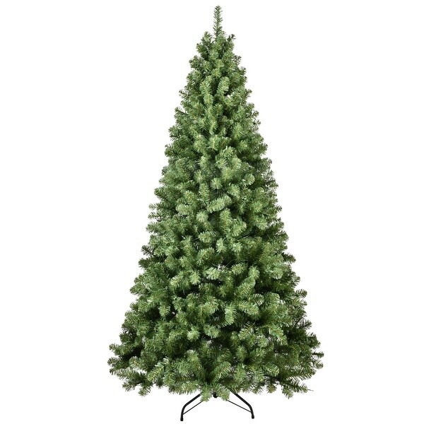 5/6/7/8/9Ft PVC Round Head Automatic Christmas Tree with Light Bulb and Metal Stand