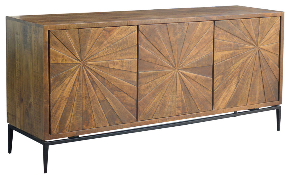 72″ Carlos Reclaimed Wood Sideboard   Transitional   Entertainment Centers And Tv Stands   by Terra Nova Designs  Inc.  Houzz