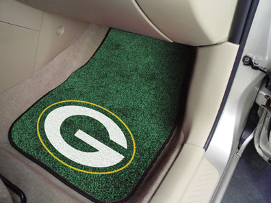 Green Bay Packers 2-pc Carpeted Car Mats 17