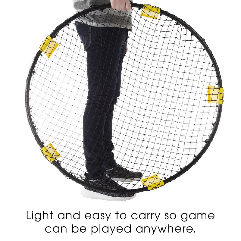 Hey! Play! Battle Volleyball Outdoor Adjustable Roundnet Tournament Set